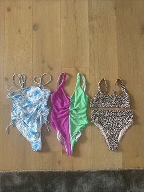 3 bathing suits adult women medium